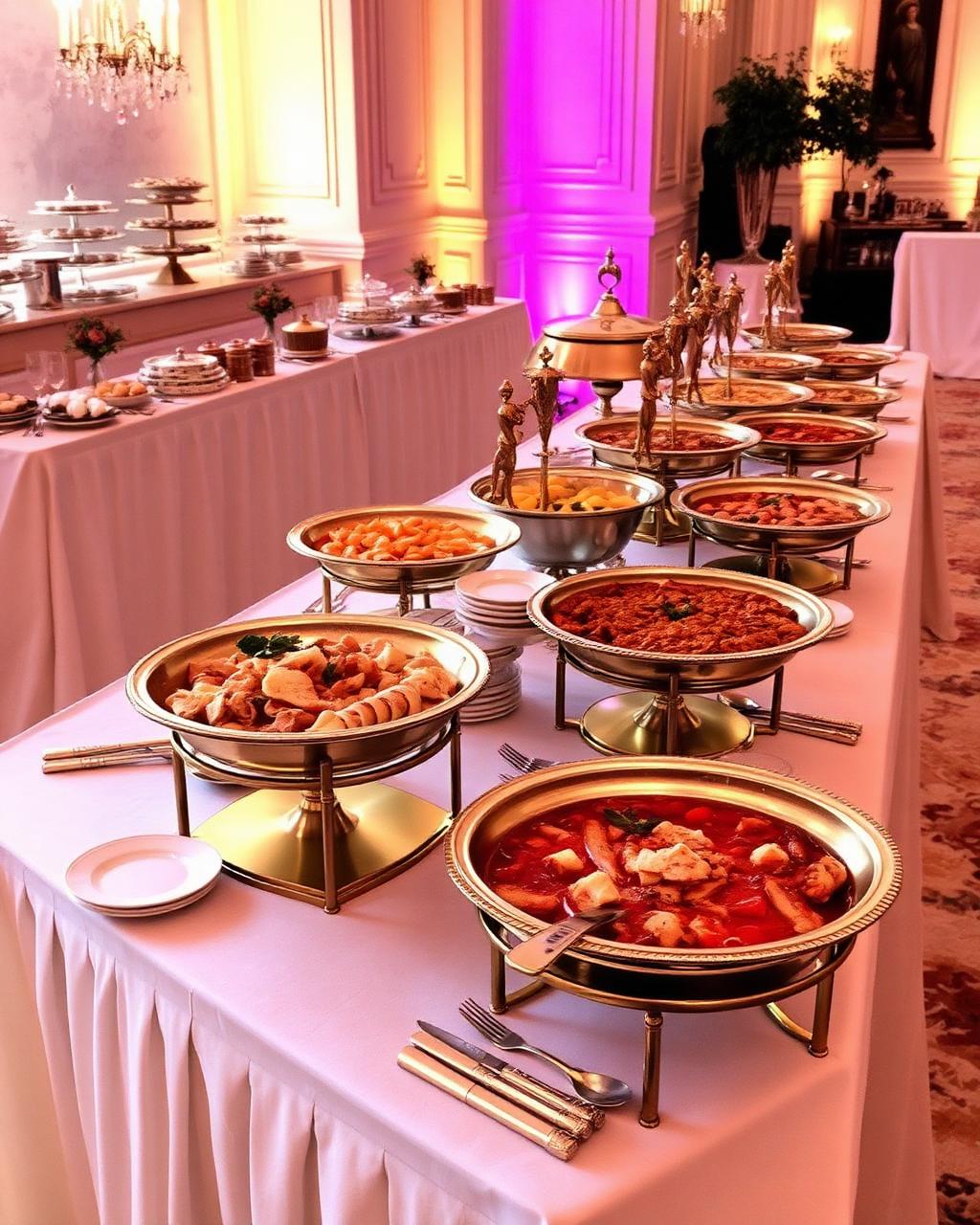 Buffet catering display