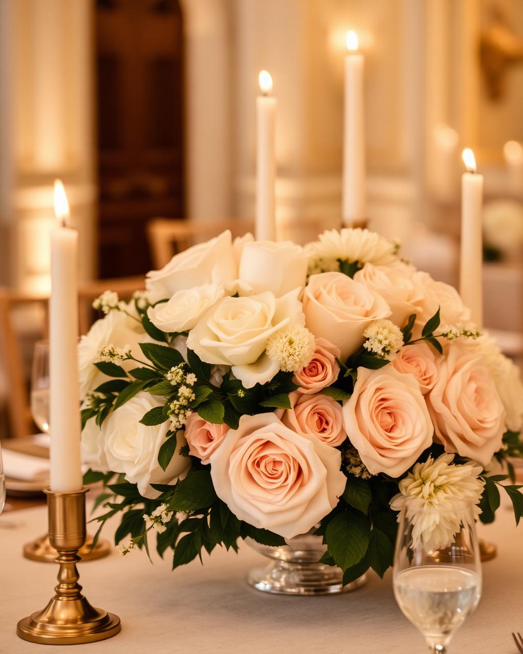 Elegant floral centerpieces